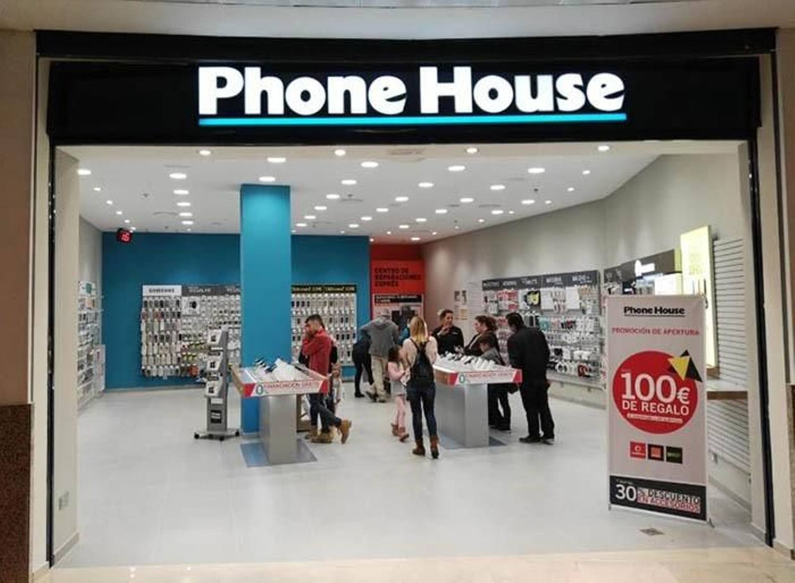 Imagen de una tienda de la cadena The Phone House en Jerez.