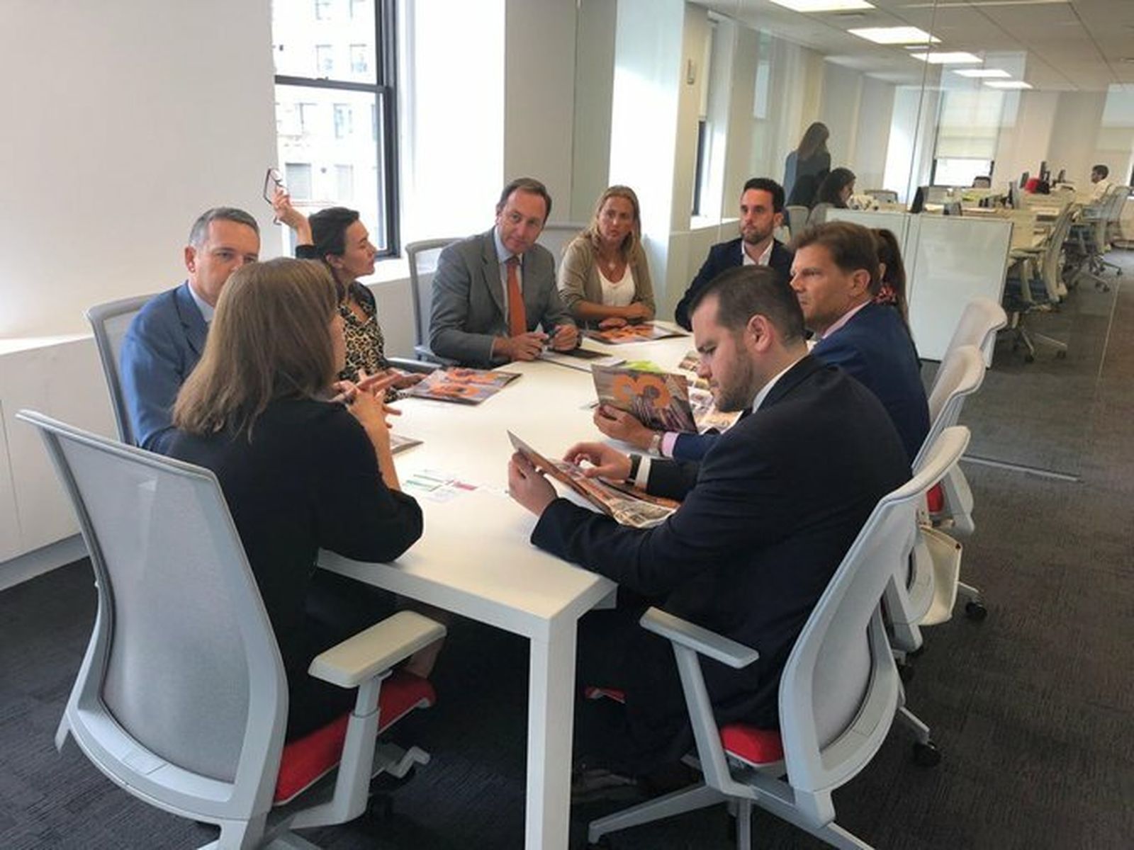 Una de las reuniones de la ACP Granada en Nueva York