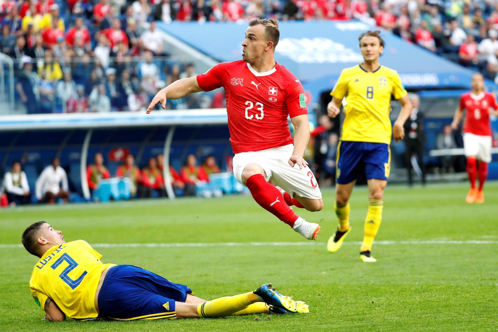 Las imágenes del Suecia-Suiza