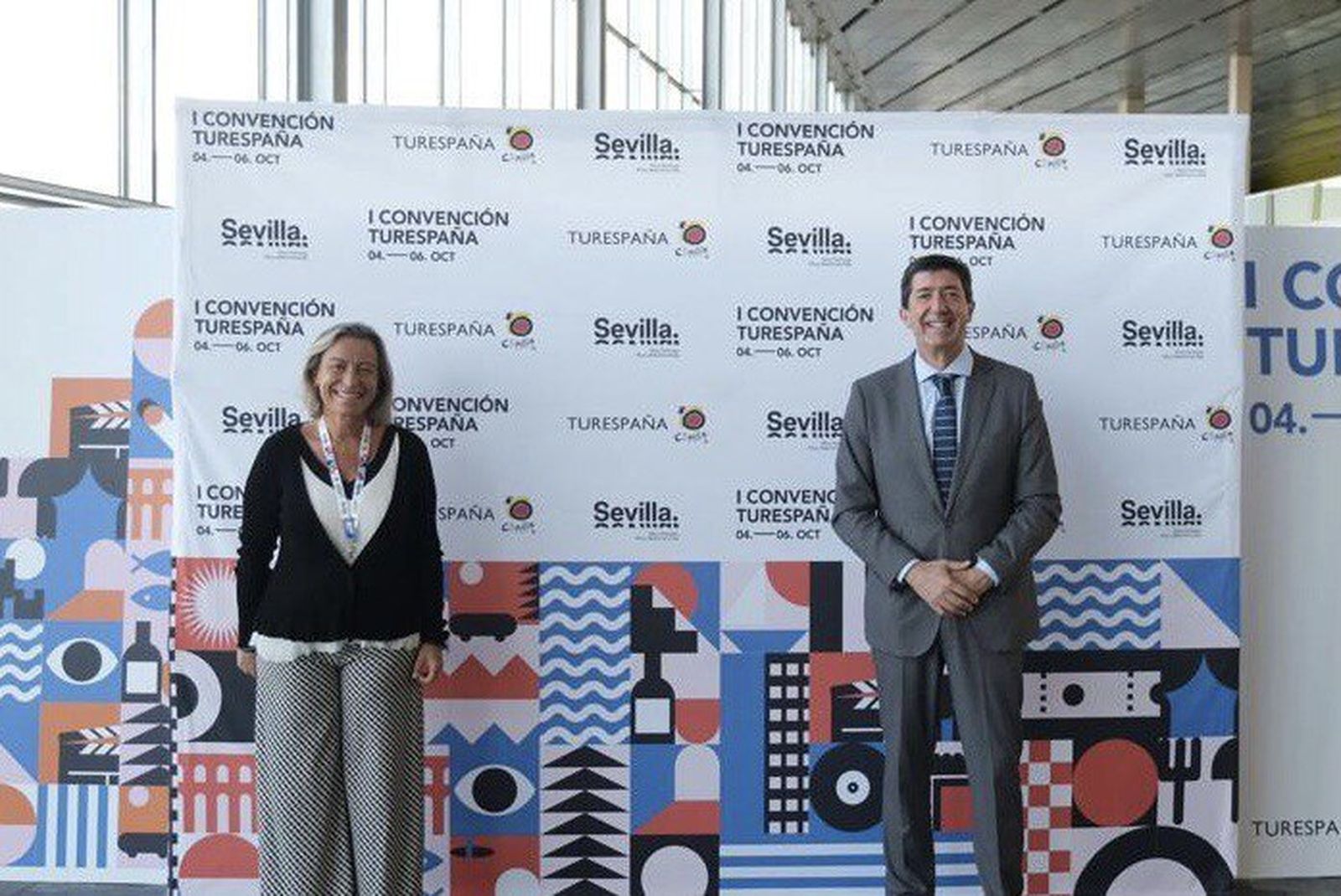Isabel Albás y Juan Marín, en la I Convención Turespaña.