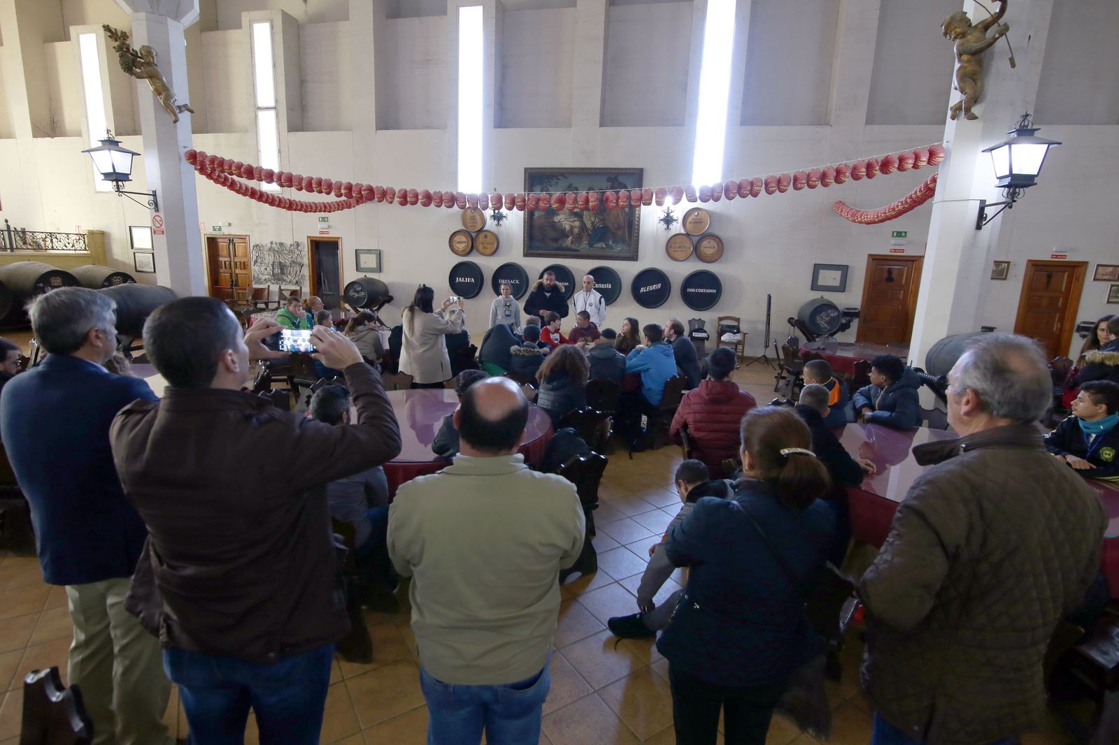 Presentación del proyecto, en Bodegas Williams & Humbert, el pasado jueves.
