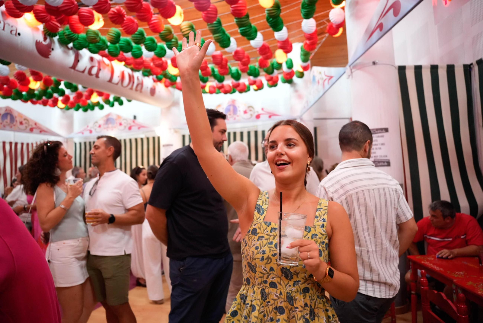 Disfrutando de la feria del mediodía en la jornada del jueves