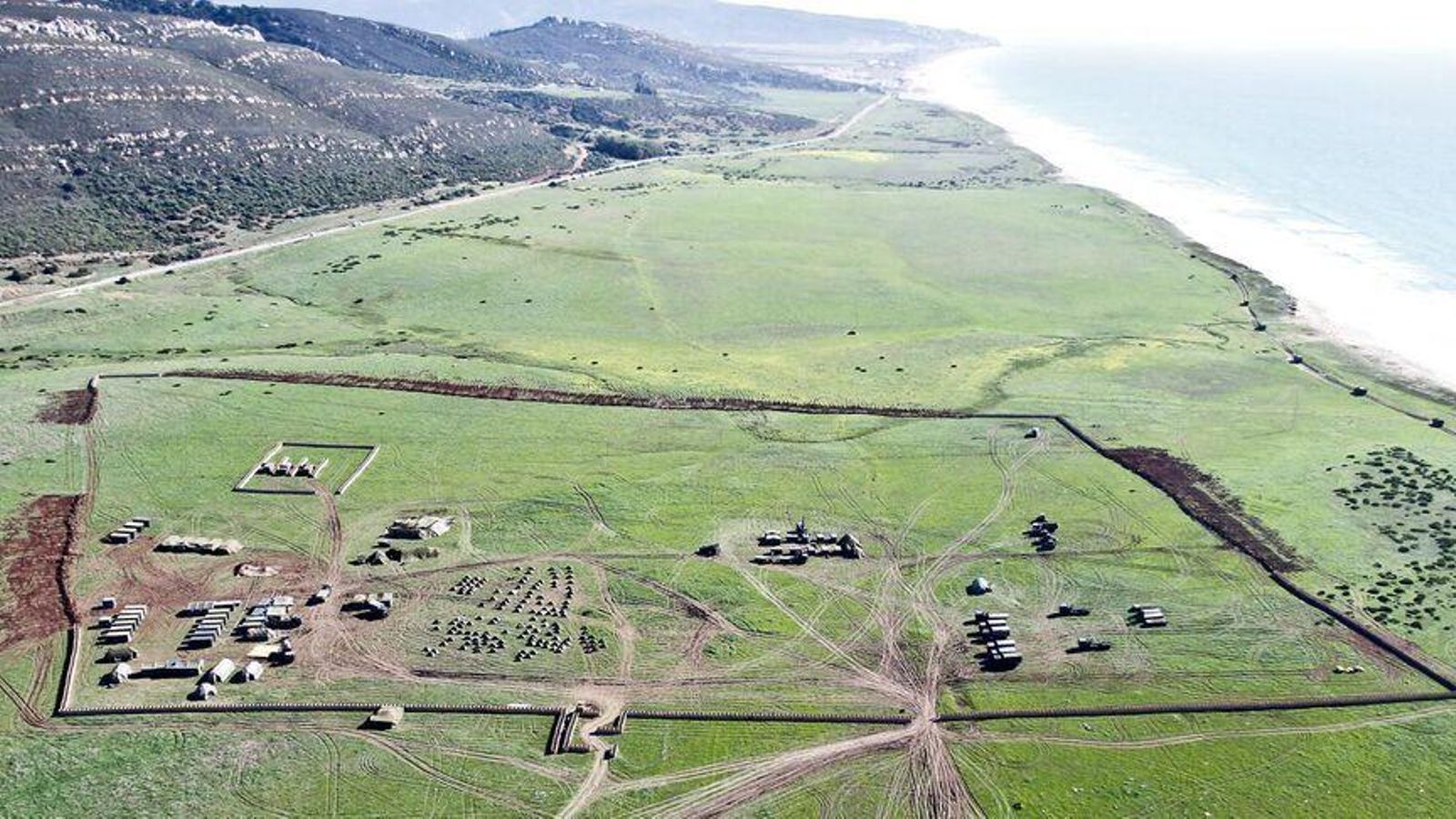 Imagen aérea del campo de adiestramiento del Retín.