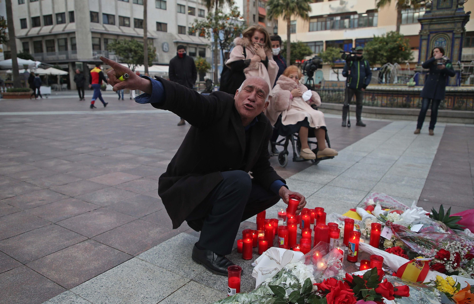 Fotos de la llegada de los restos mortales de Diego Valencia a la parroquia de La Palma en Algeciras