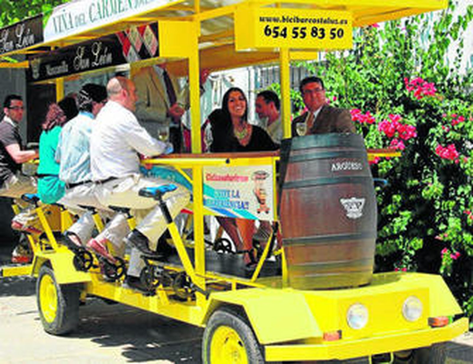 El vehículo a pedales en el cual se llevará a cabo la ruta turística.