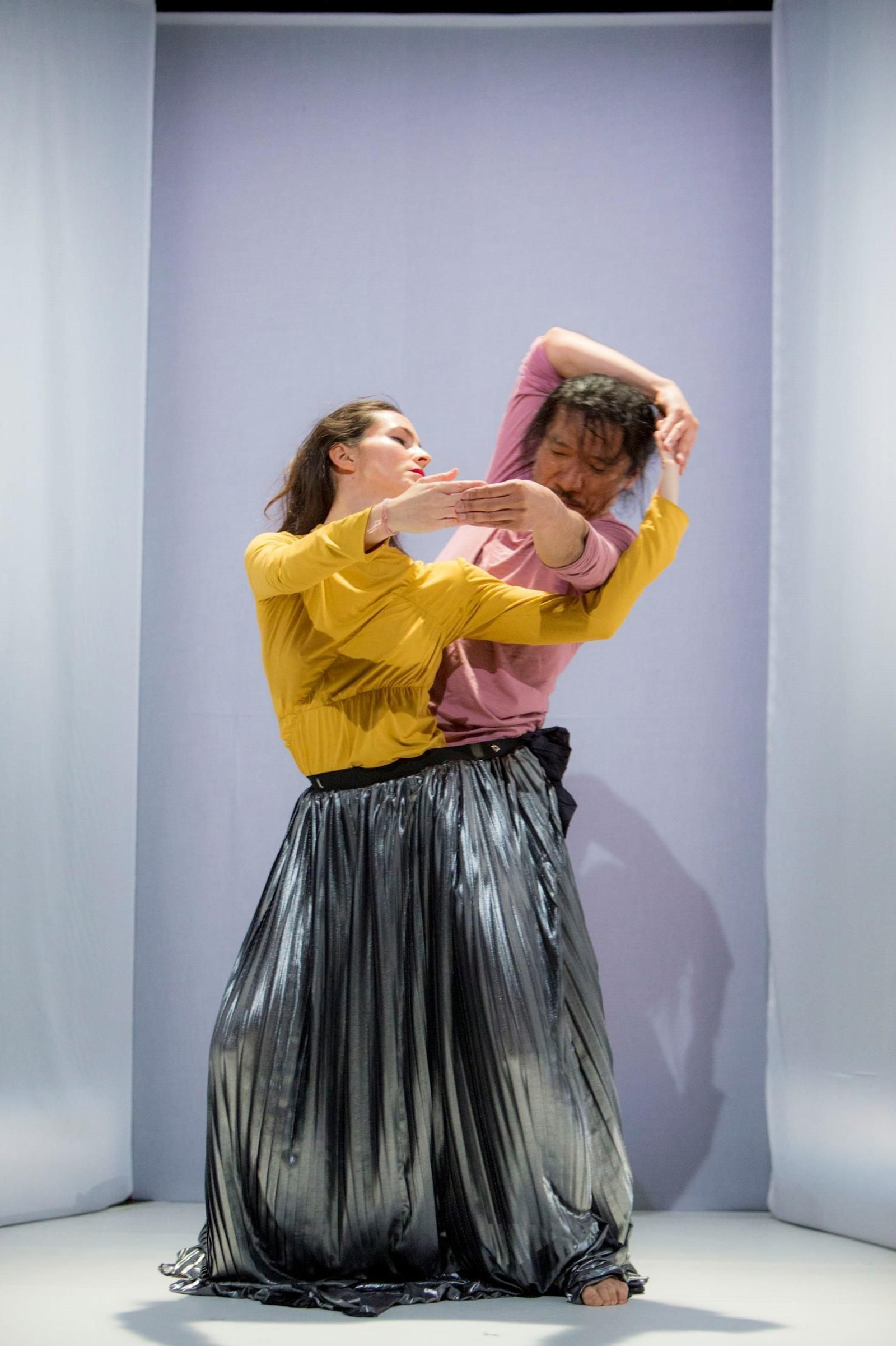 Lucía Vázquez y Satoshi Kudo, durante la función.