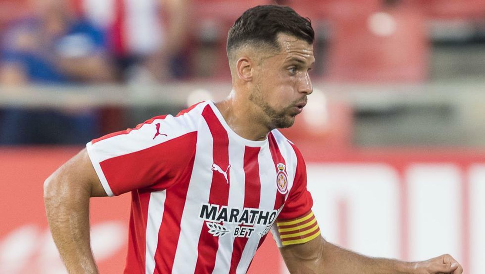 Álex Granell, el bravo capitán del Girona, regresa al Ramón de Carranza.