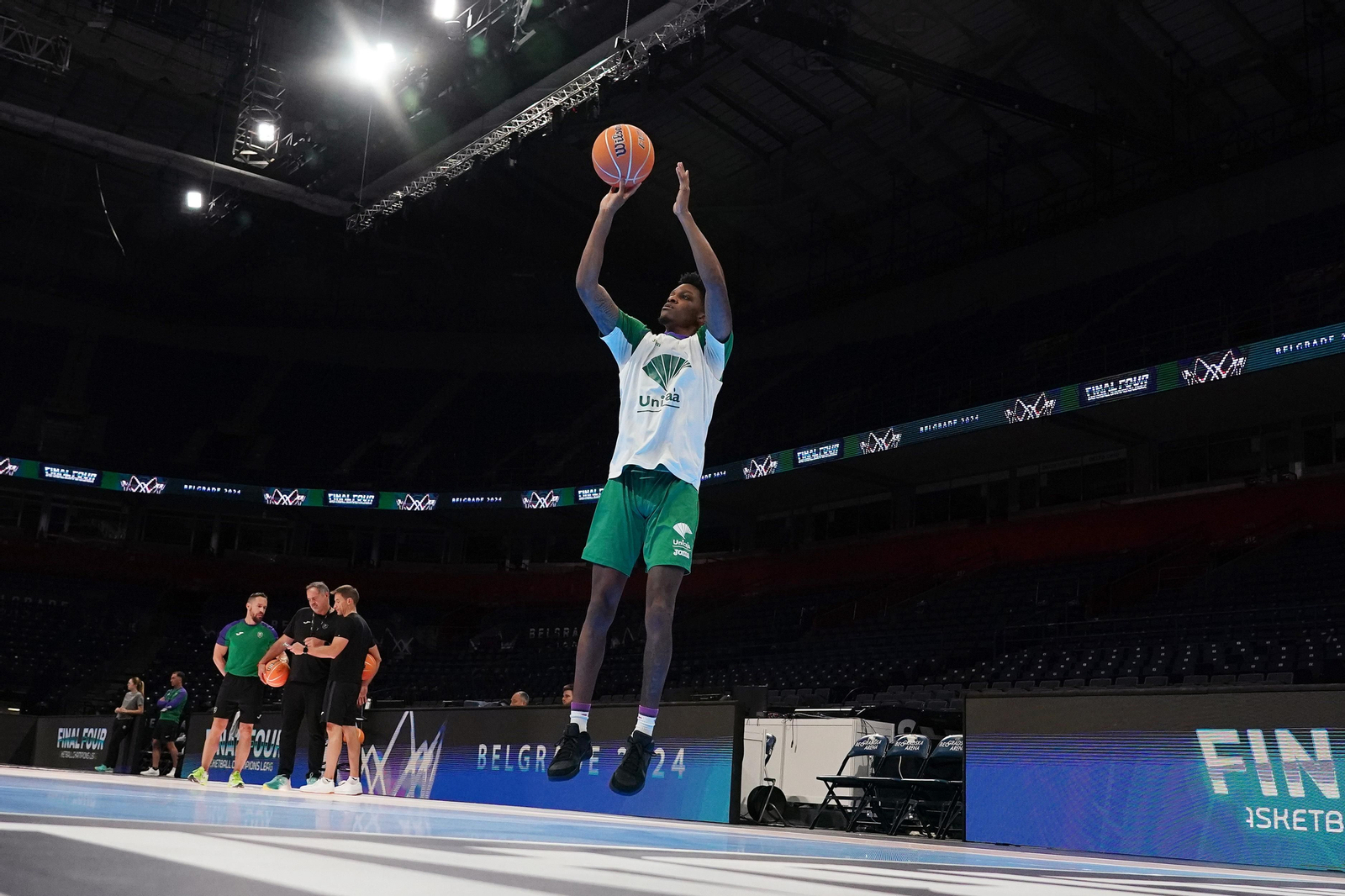 El último test del Unicaja en el Belgrado Arena