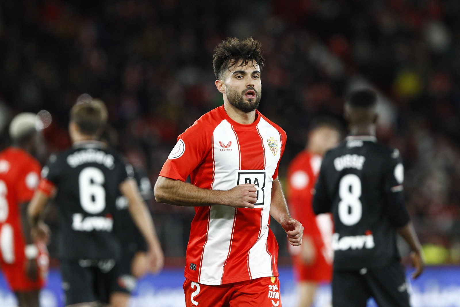 El partido U.D. Almería-C.D. Leganés de Copa del Rey, en imágenes