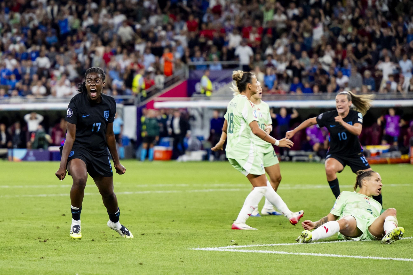 Las imágenes del Inglaterra-Italia