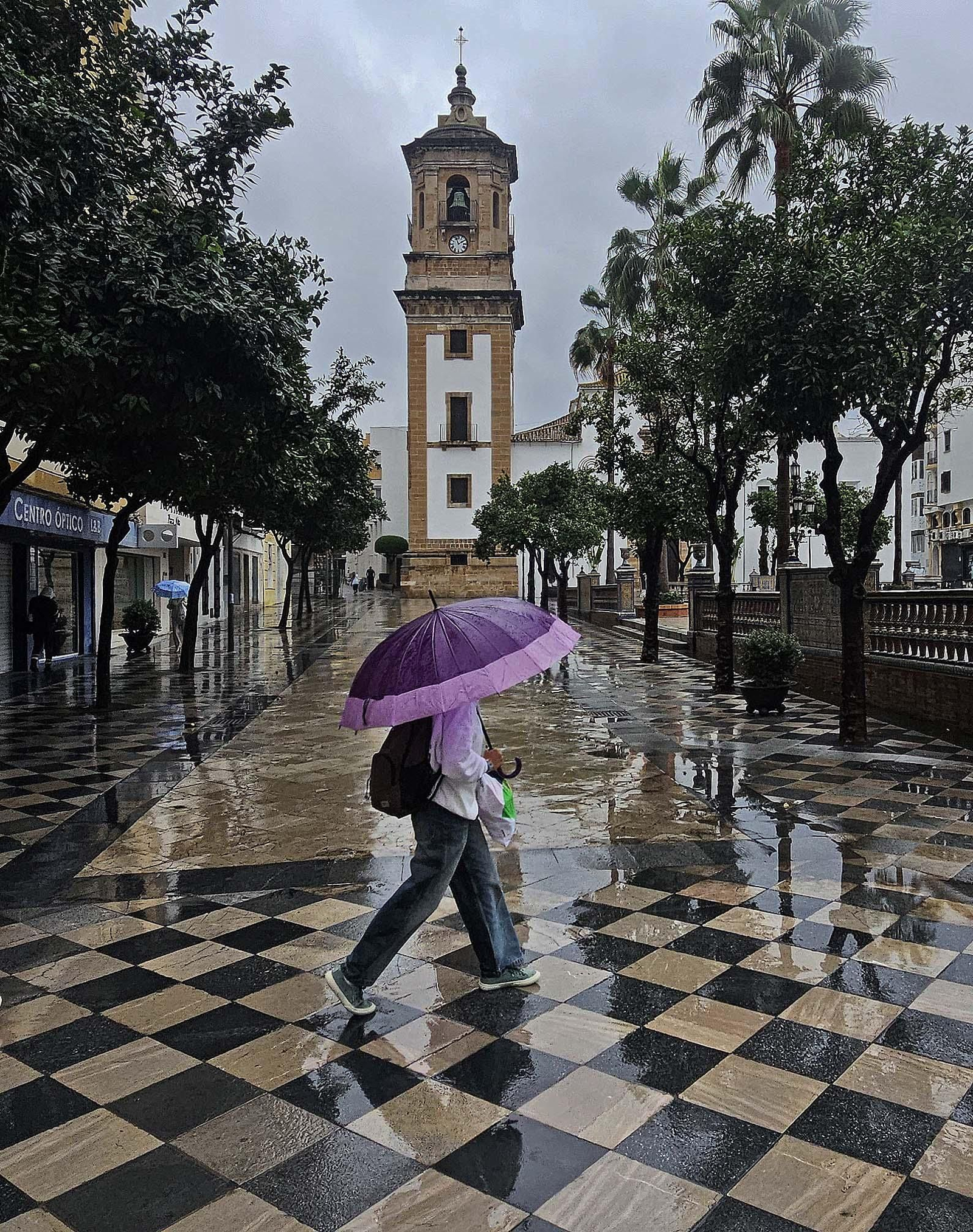 Fotos de la lluvia provocada por la borrasca atlántica en Algeciras