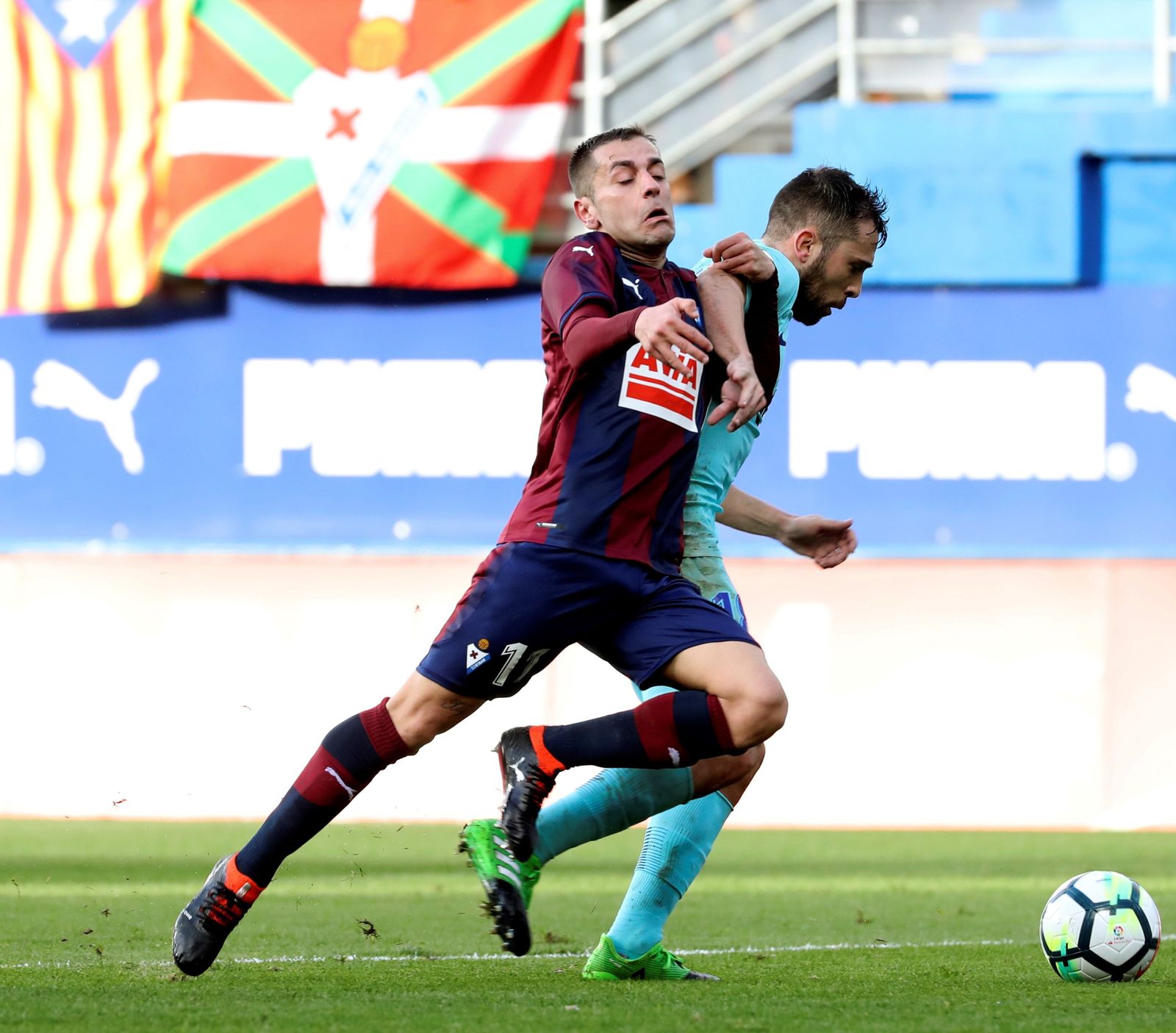 El Eibar-Barcelona, en imágenes