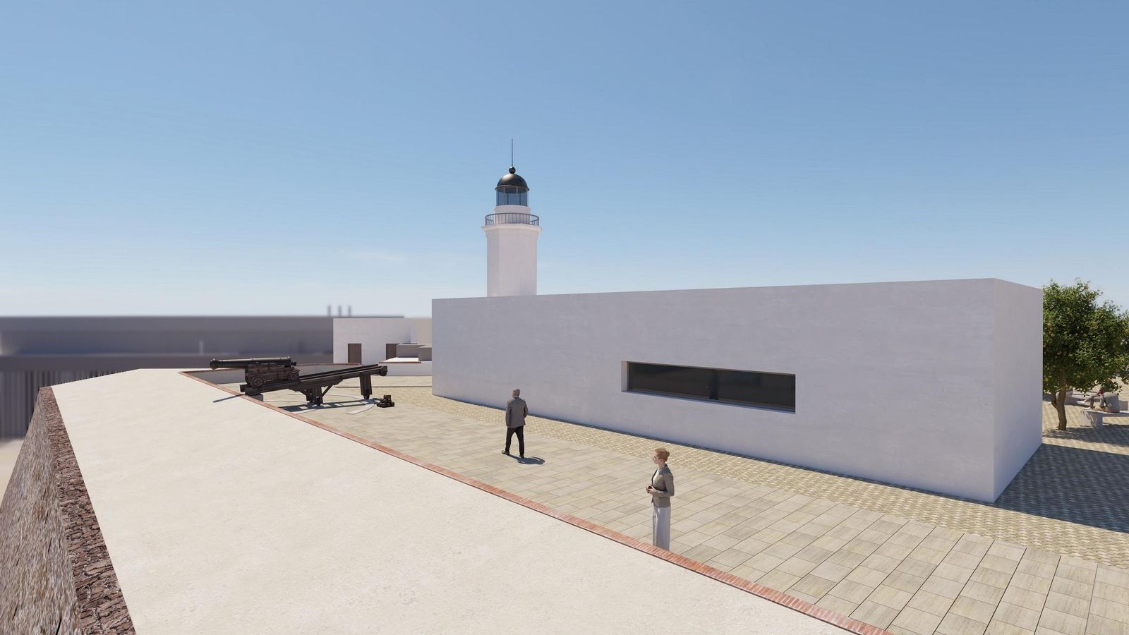 Recreación virtual de cómo quedará el Fuerte de Isla Verde