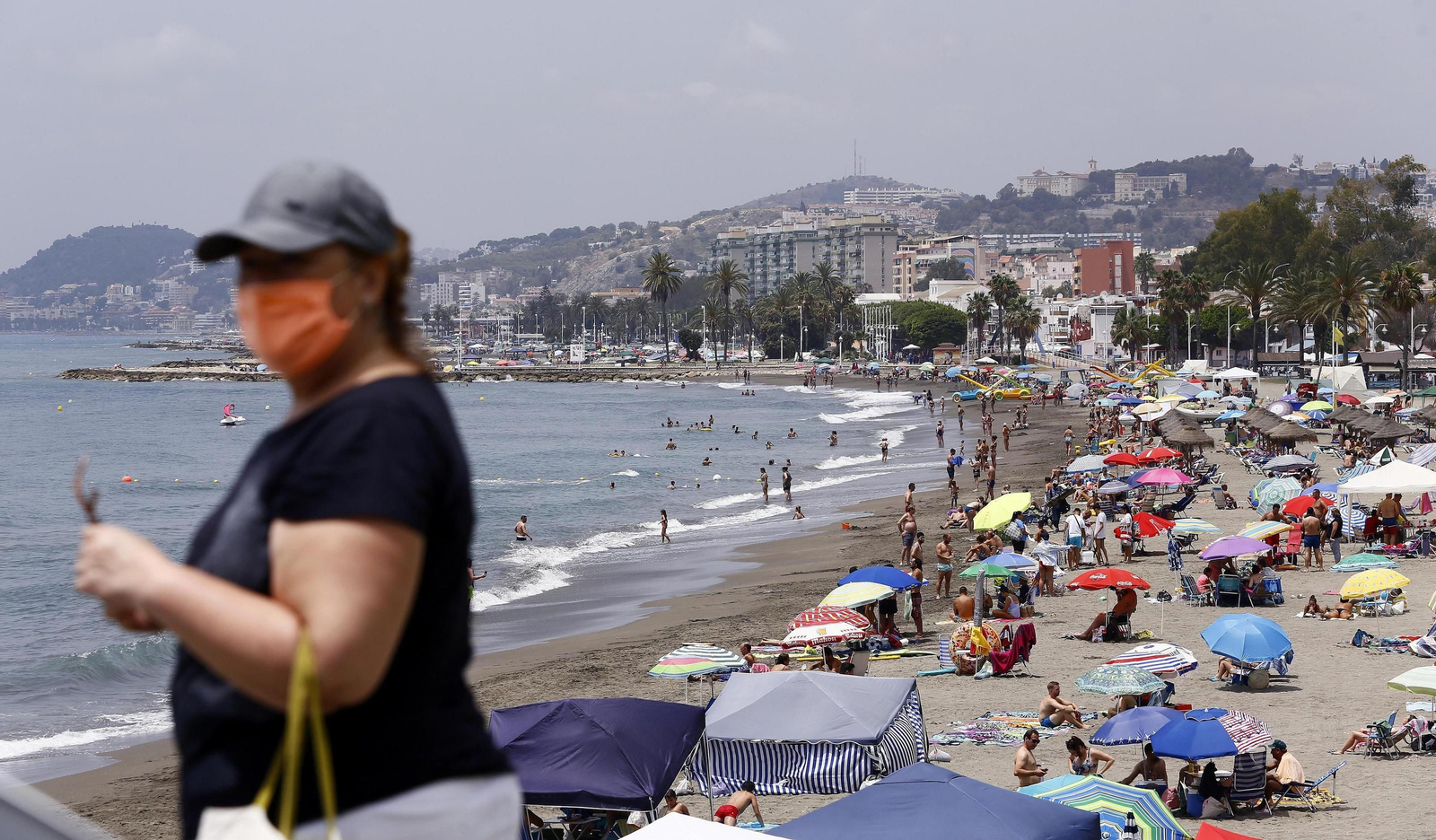 La playa de El Palo.