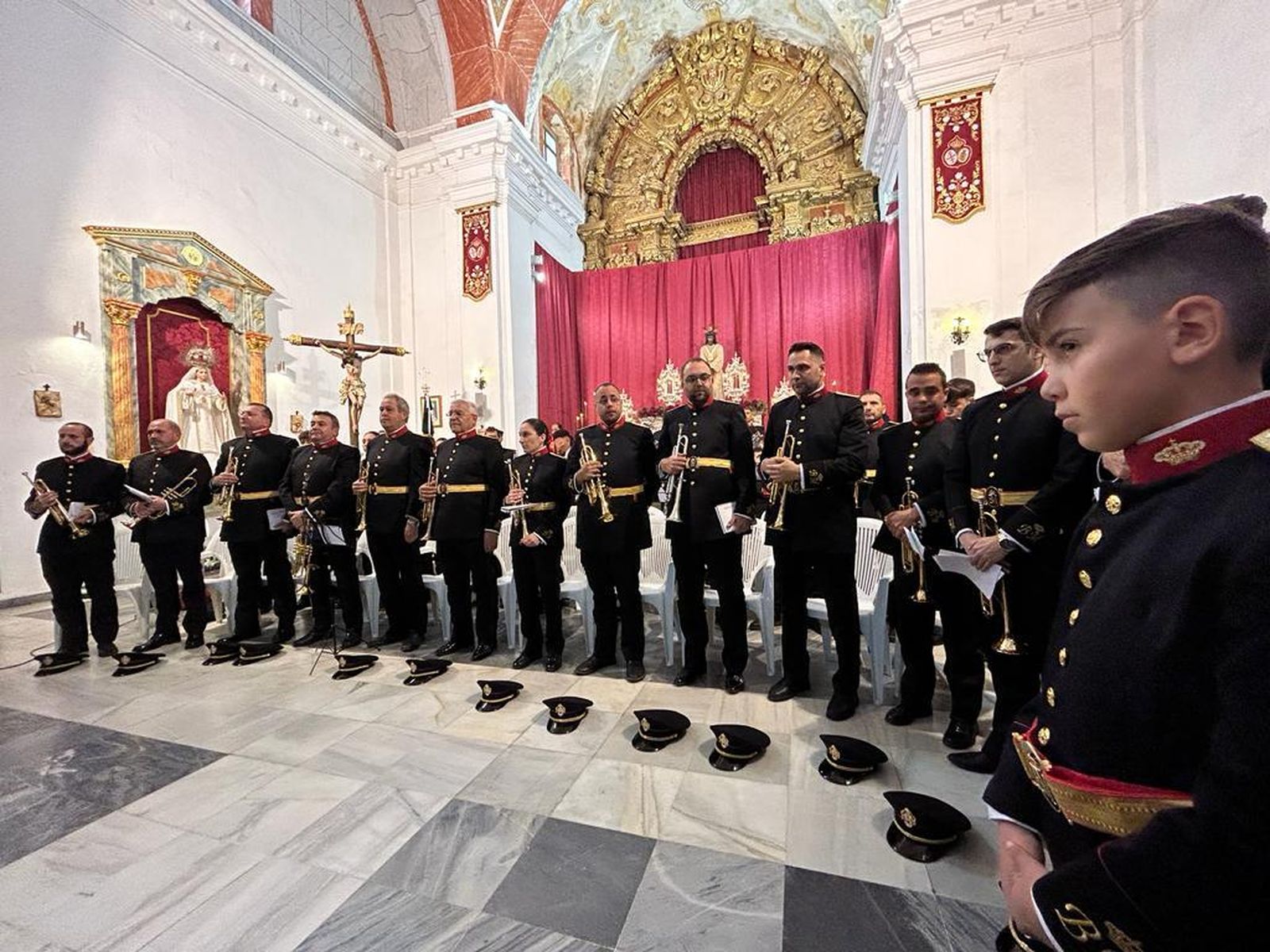 La Agrupación Musical Cristo de la Buena Muerte de Ayamonte.
