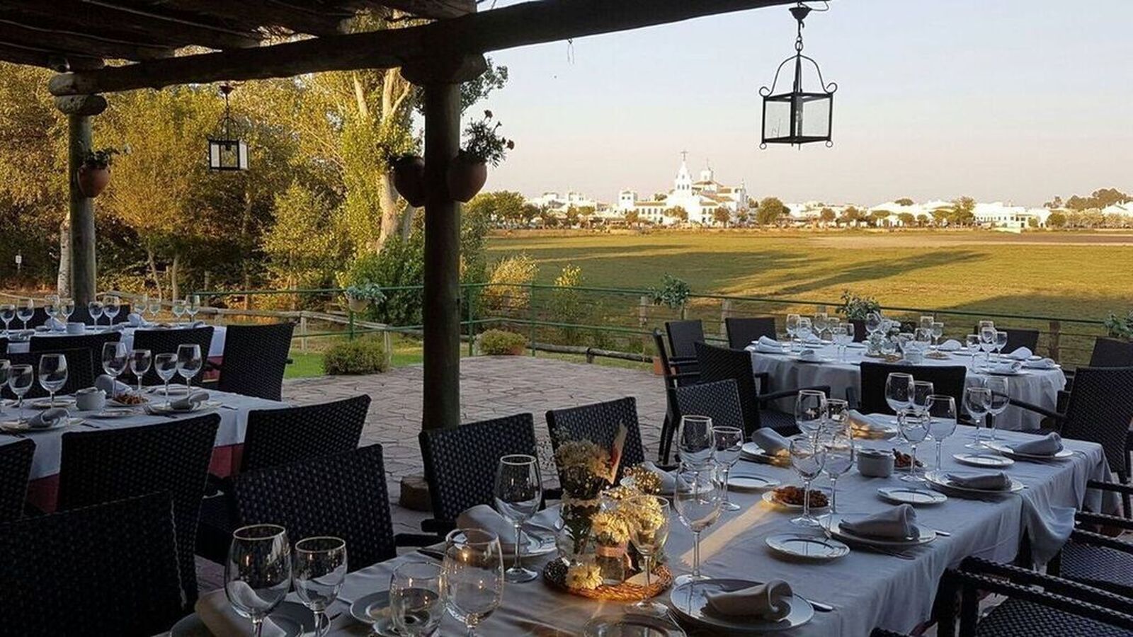 Las vistas del restaurante Aires de Doñana