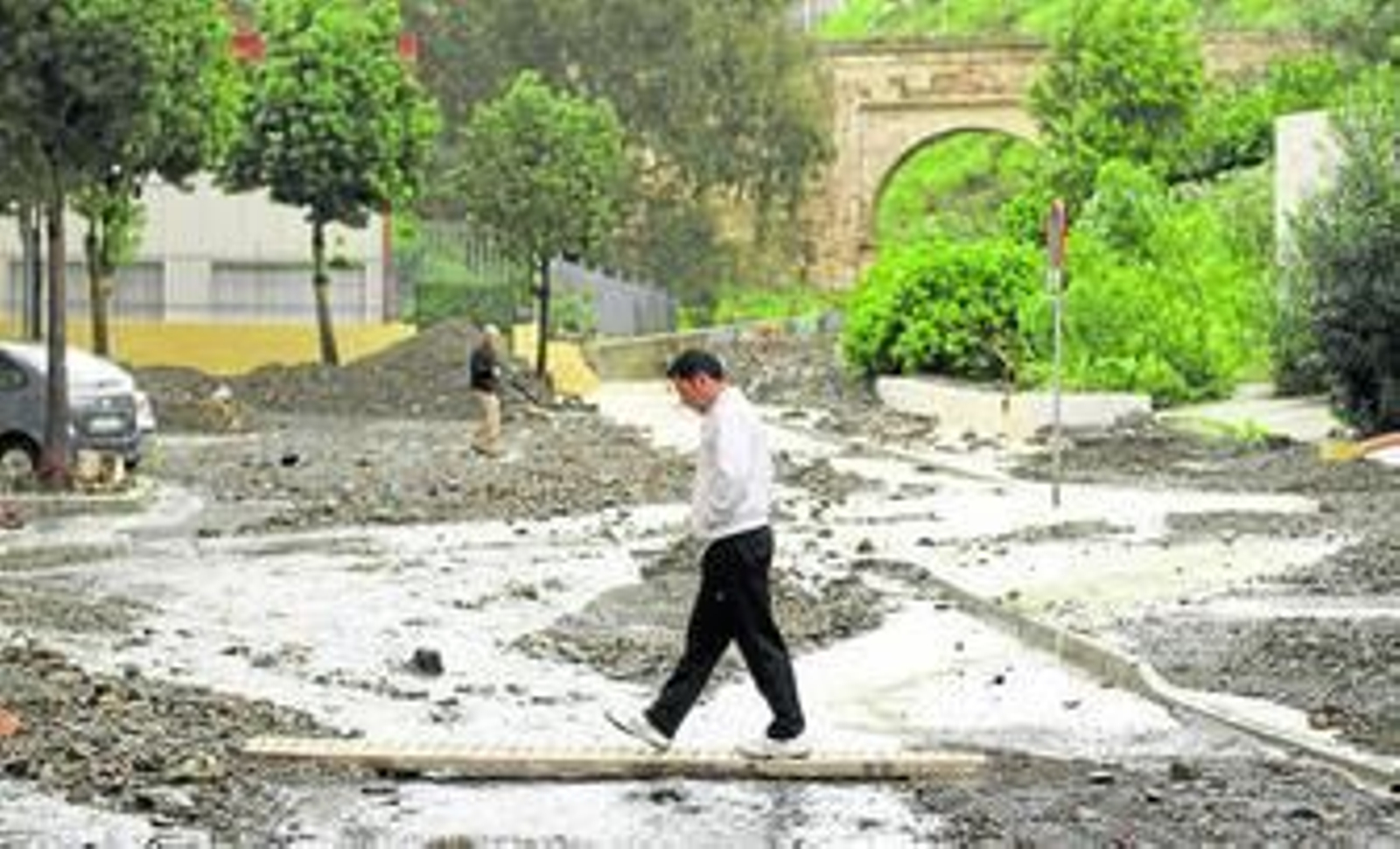 El arroyo Aceiteros se desbordó en noviembre del año pasado tras taponarse.