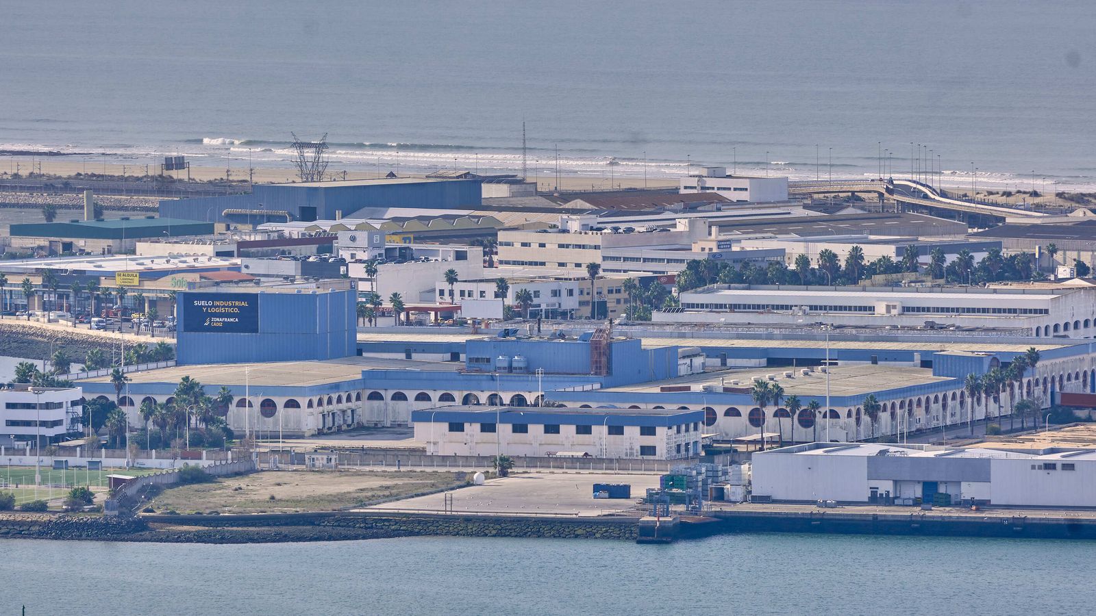 Vista desde la torre de Endesa en Puerto Real.