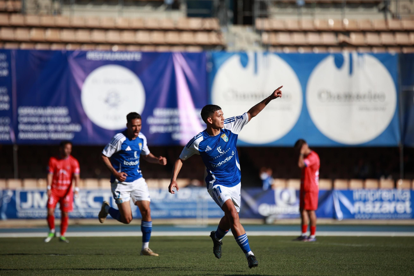 Taufek, tras hacer el 1-0.