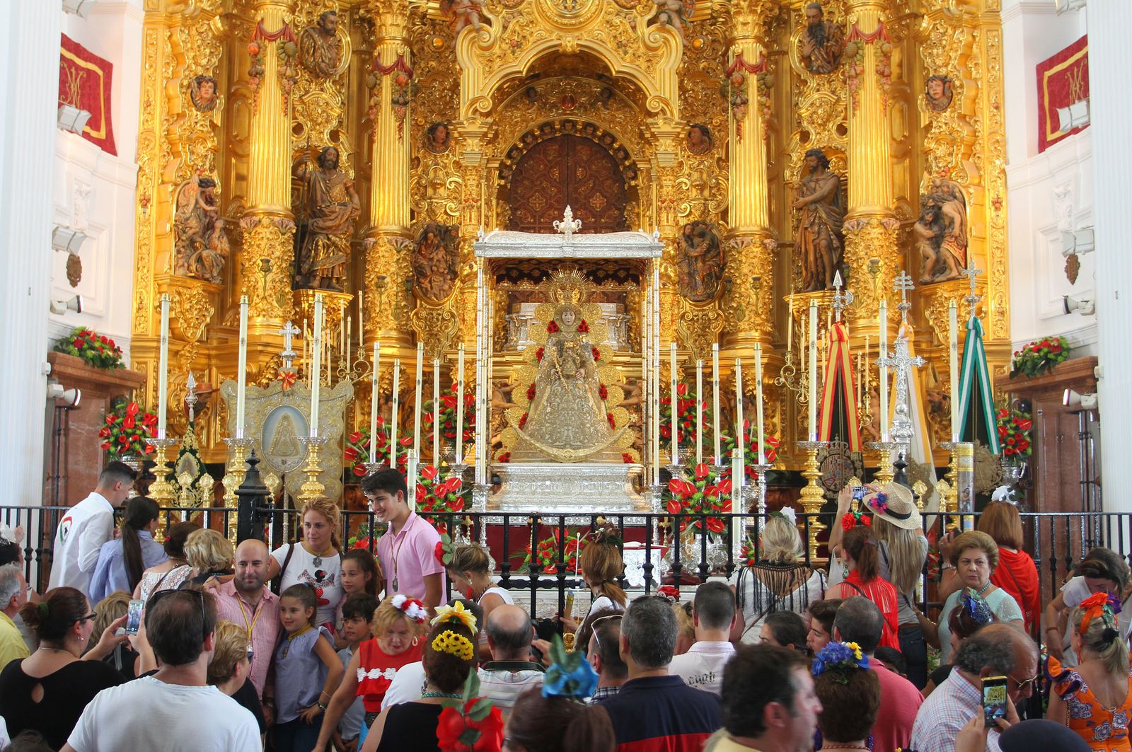 Ambiente en la aldea del Rocío.
