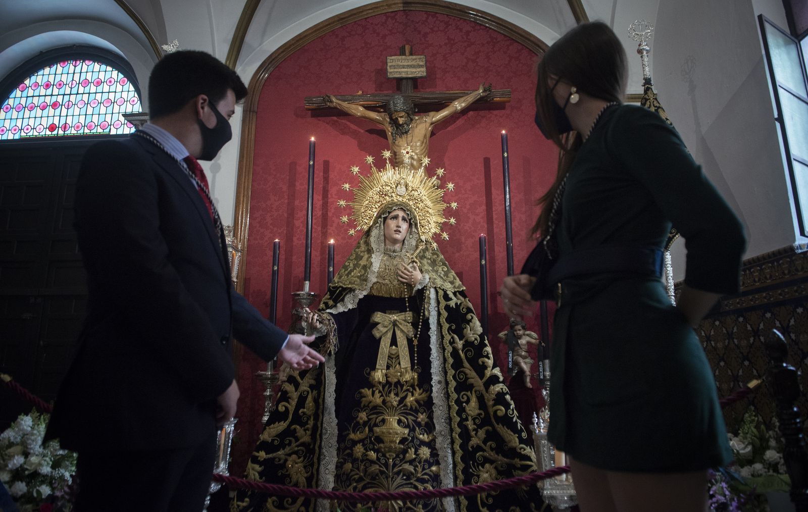 Viernes Santo en pandemia: La Soledad de San Buenaventura, en imágenes