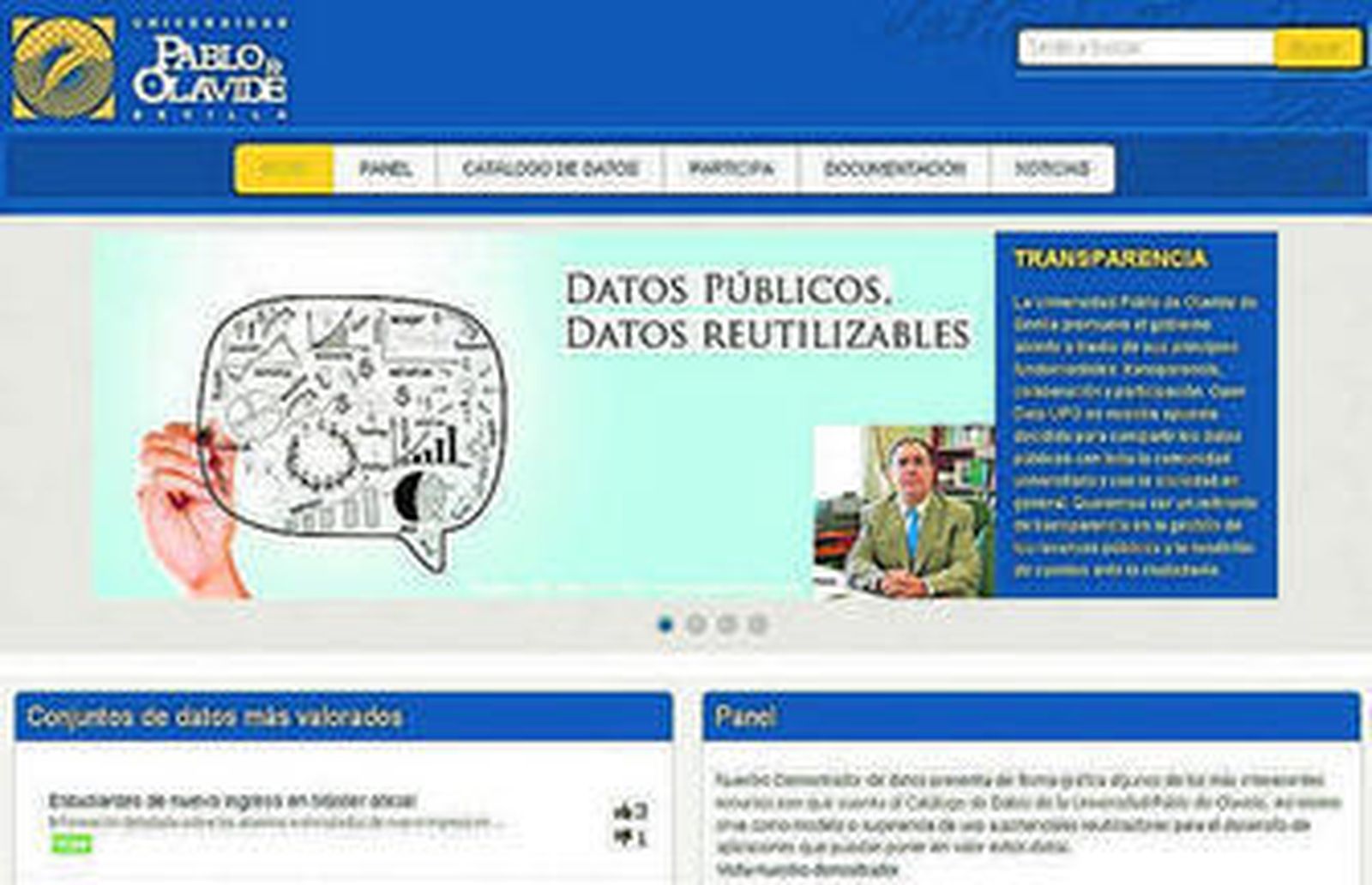 Portal de datos abiertos de la UPO