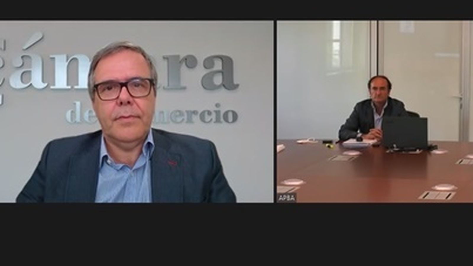 Carlos Fenoy y Gerardo Landaluce durante la presentación del estudio.