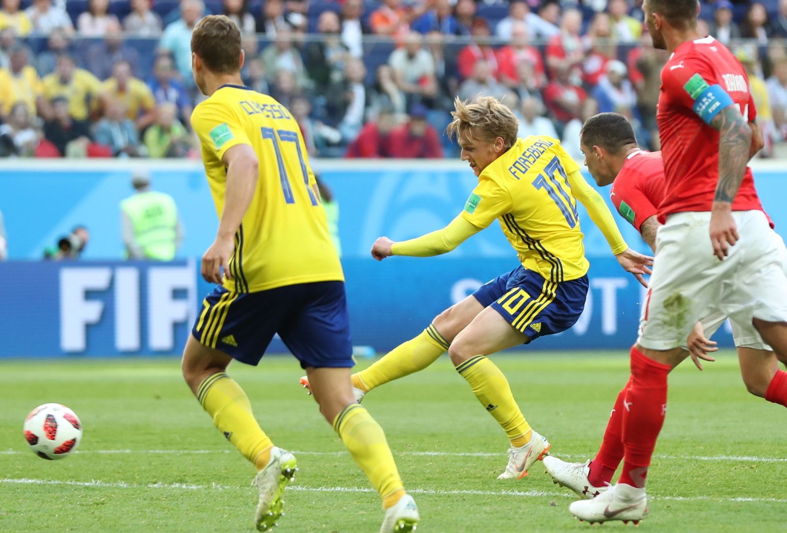 Las imágenes del Suecia-Suiza