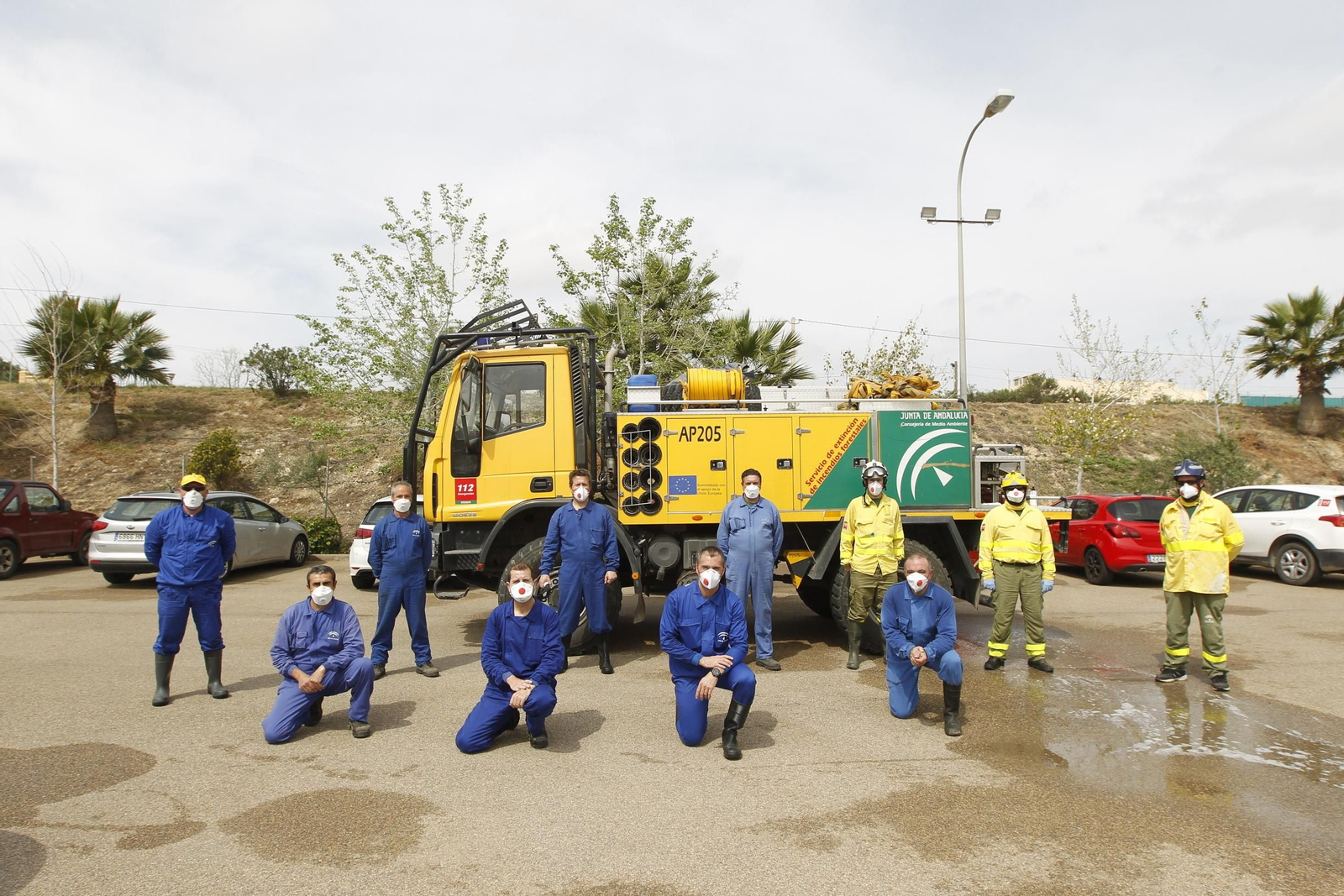 Fotogalería actuación INFOCA y UME por el coronavirus en Almería. Covid-19