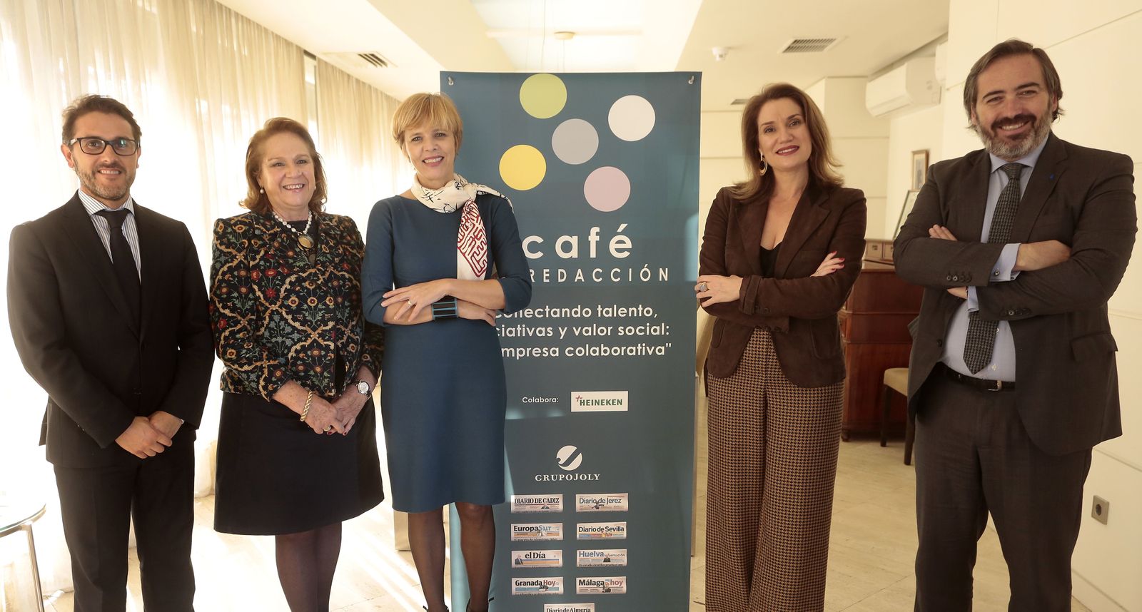 Payán, Yoldi, Rodríguez, García y Grimaldi, en el coloquio.