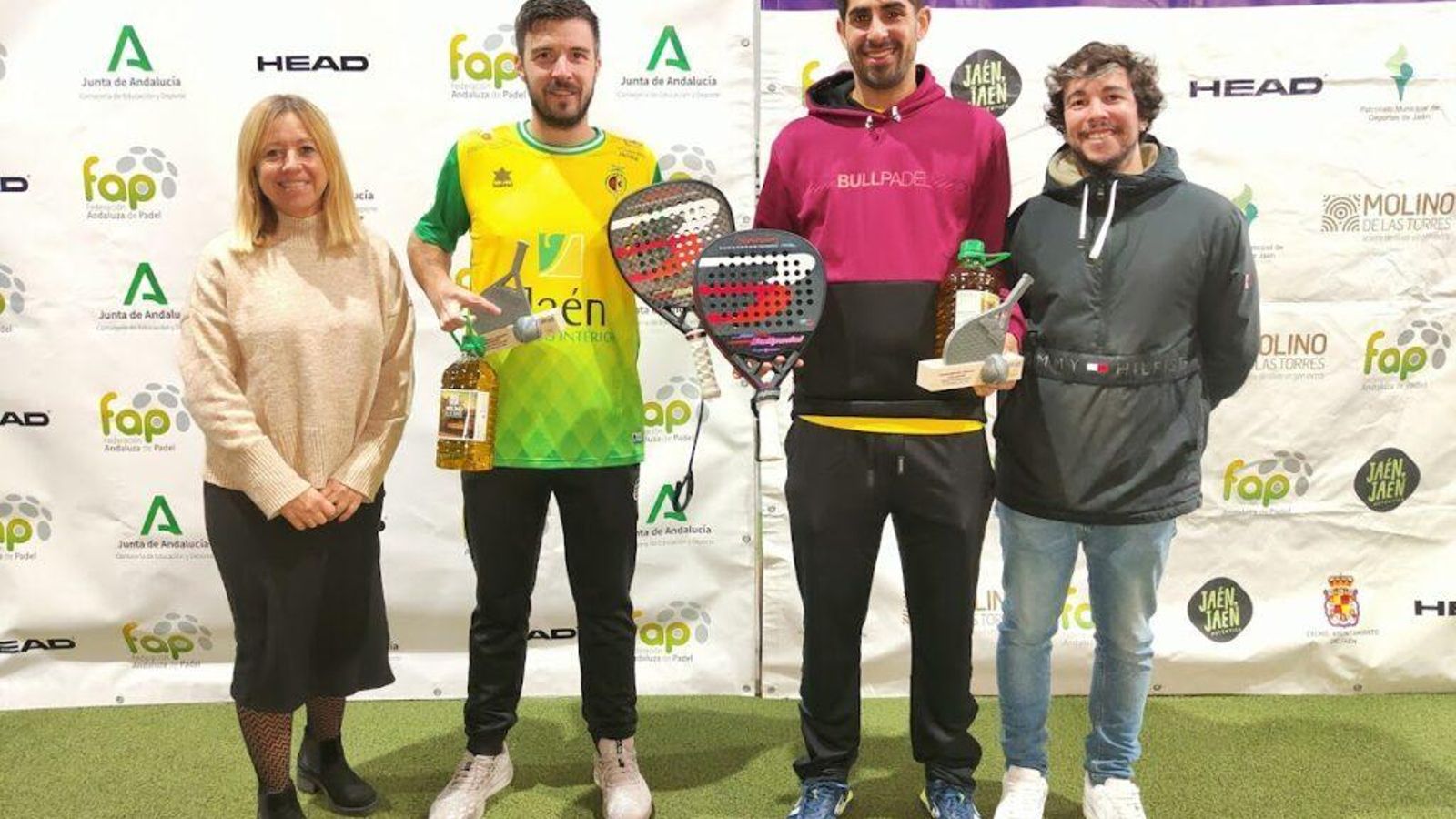 Fran Alameda y el jerezano Fernando Zambrano, subcampeones.