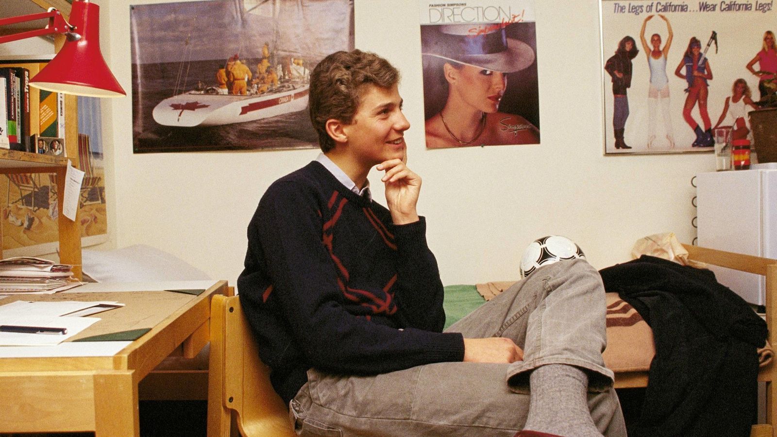 En su habitación de la Universidad de Georgetown.