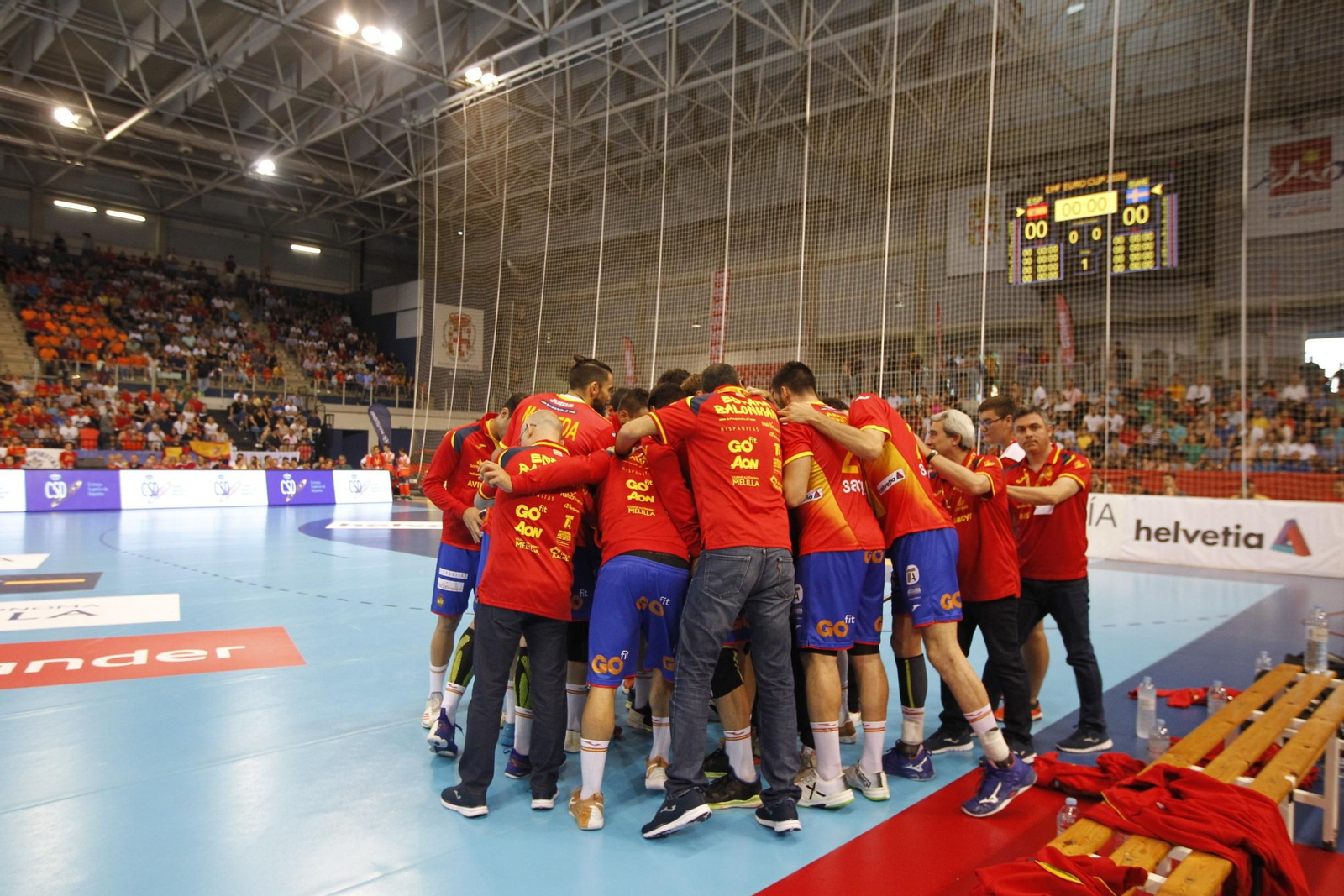 Fotogalería España-Suecia. Balonmano. Palacio Juegos Mediterráneos. Almería
