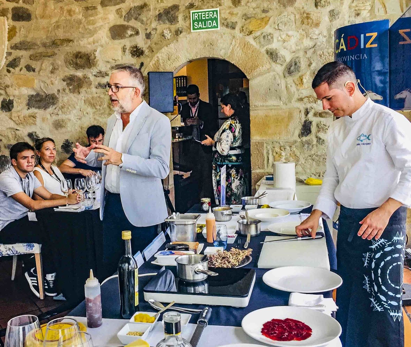 Una imagen de la exhibición gastronómica que ha tenido lugar en Portugalete.