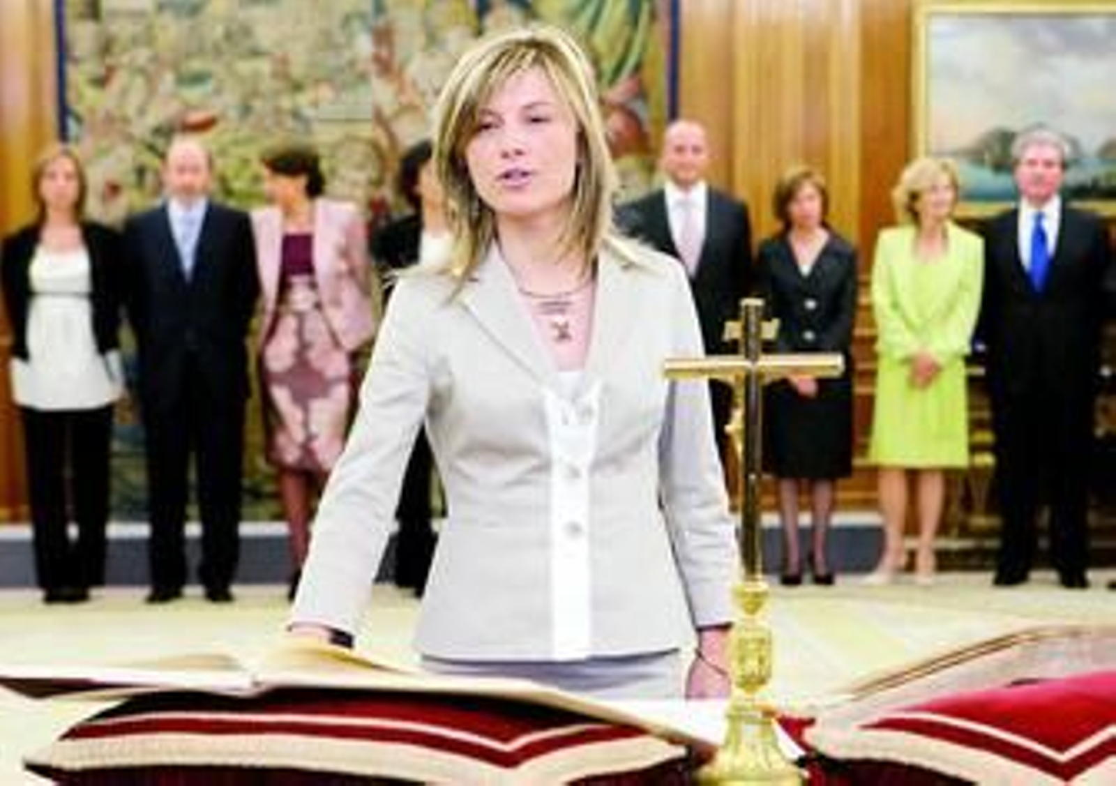 Bibiana Aído, en su toma de posesión como ministra de Igualdad.