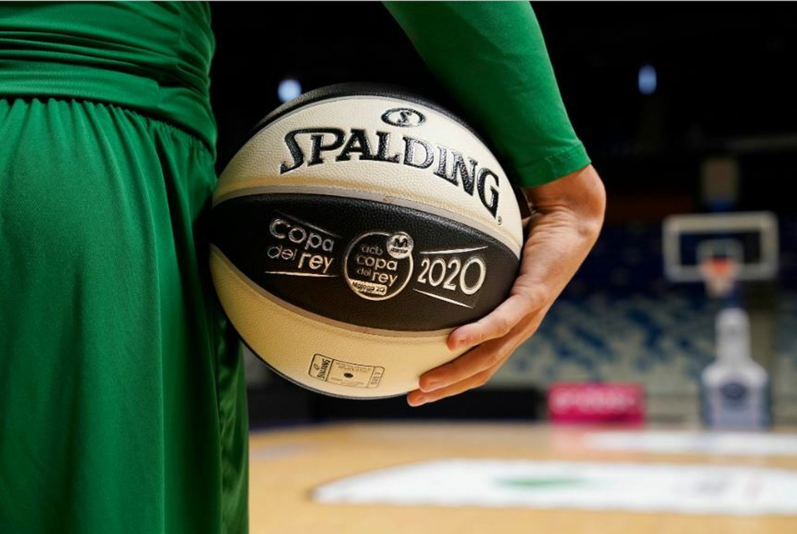 Imagen del balón oficial de la Copa del Rey de baloncesto Málaga 2020.
