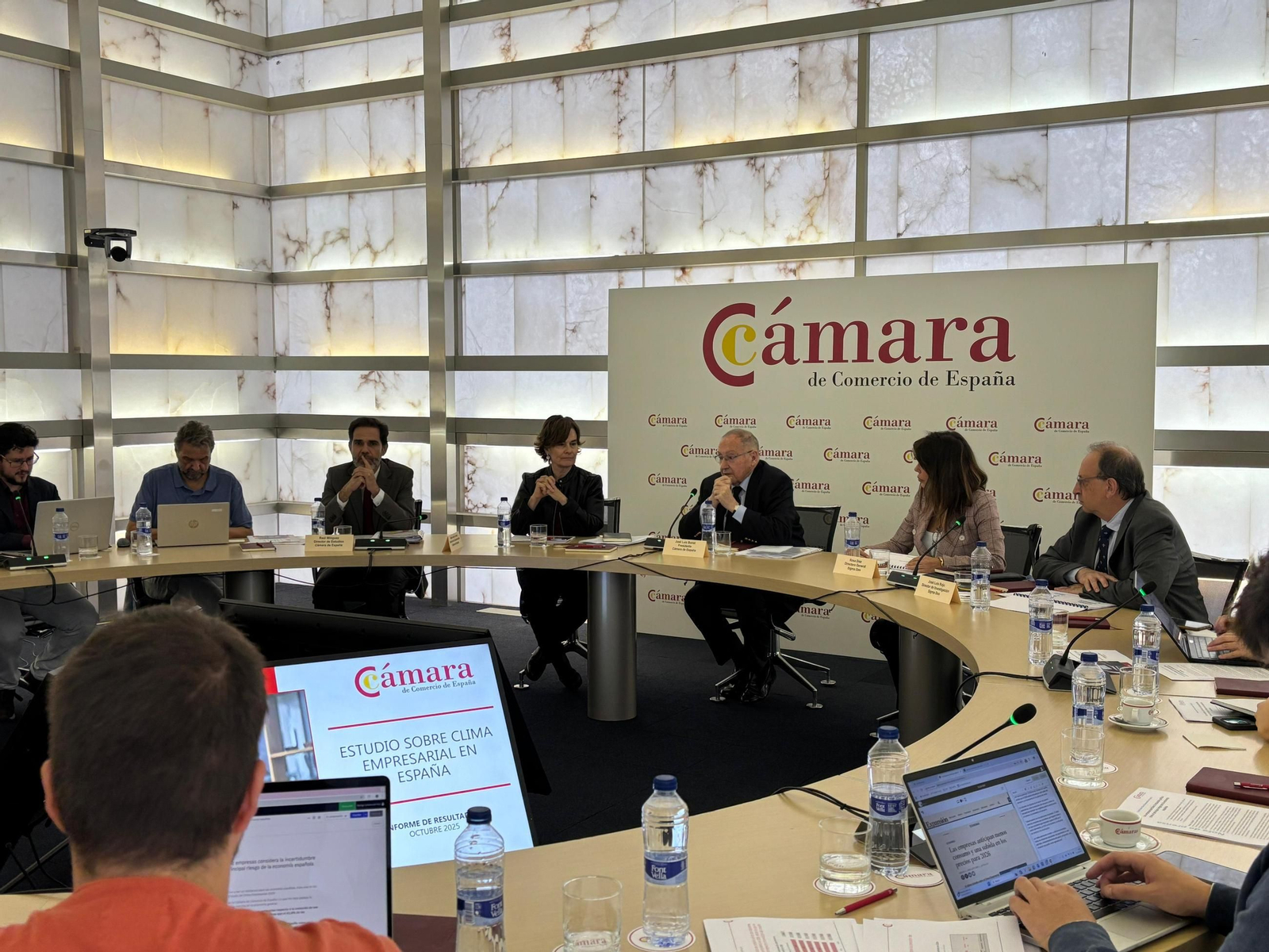 Pesentacion del Estudio sobre el clima empresarial de la Cámara de Comercio
