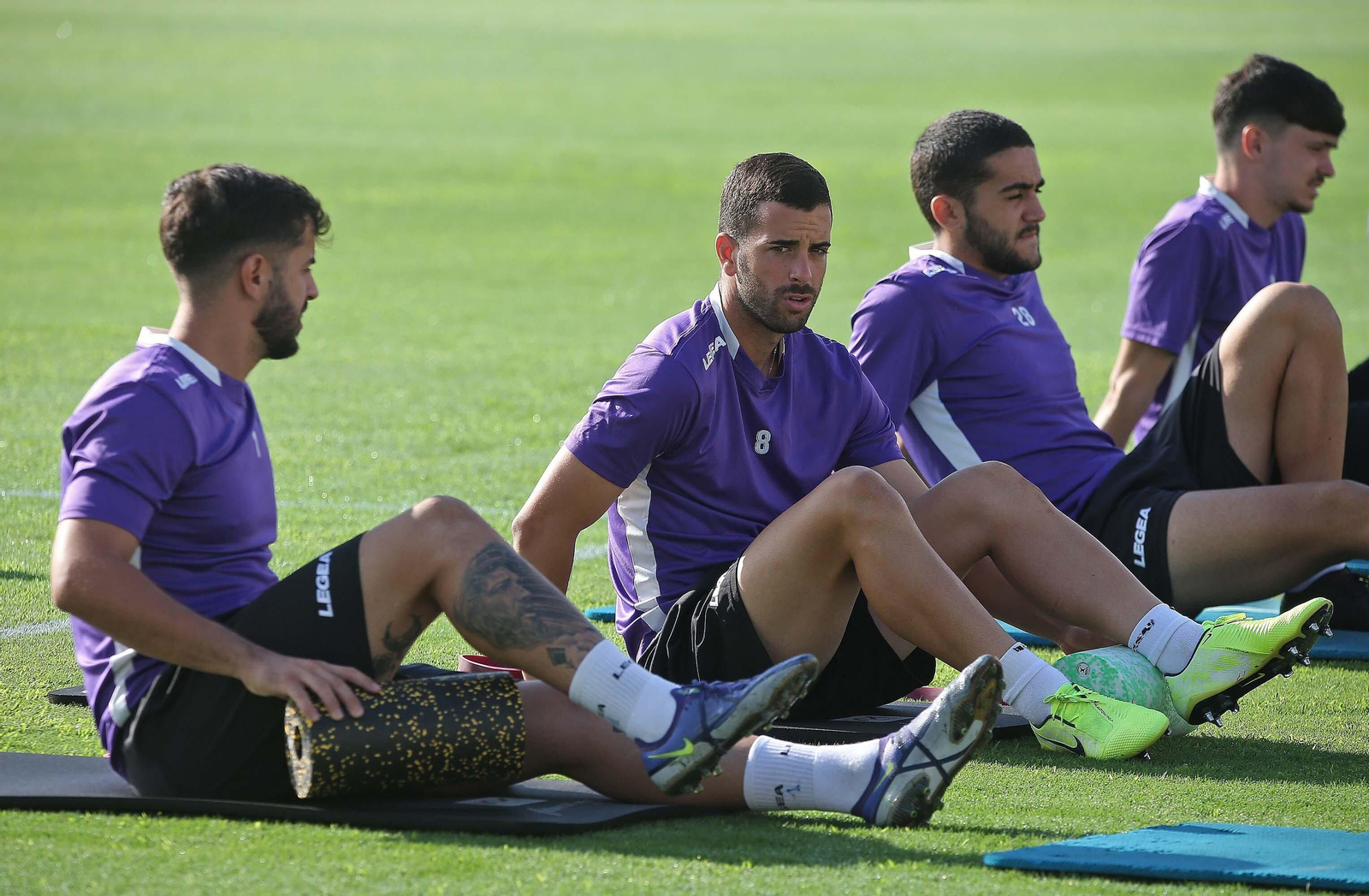 Fotos del primer entrenamiento de la Balona en el Ciudad de La Línea