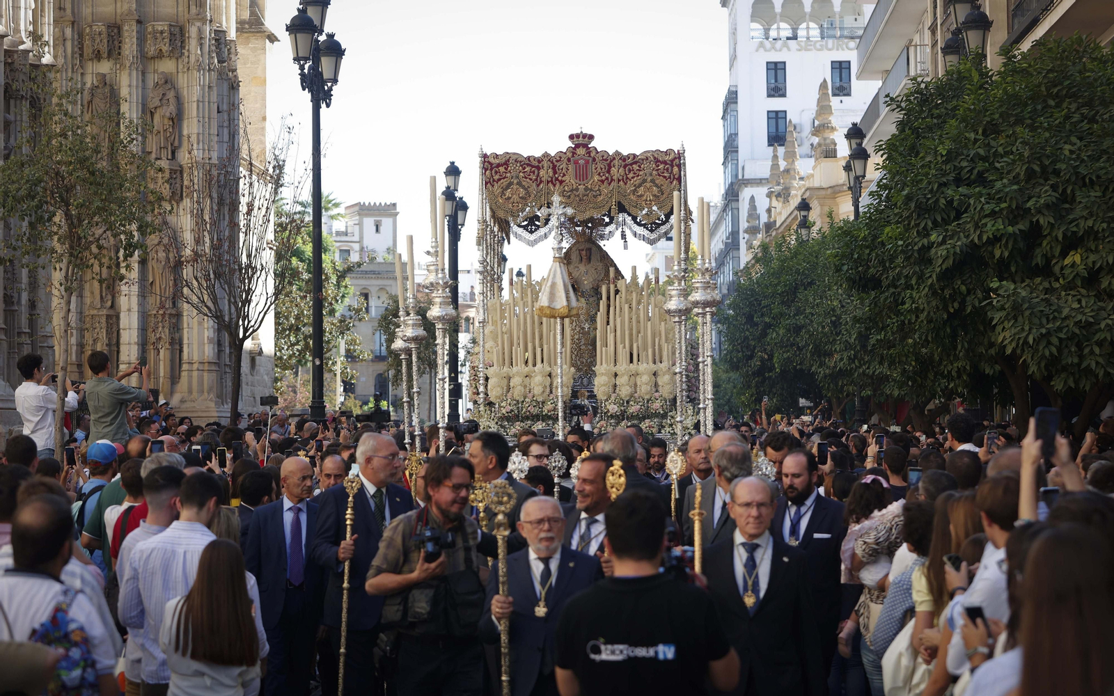 Imágenes del regreso de la Virgen de las Mercedes a su templo