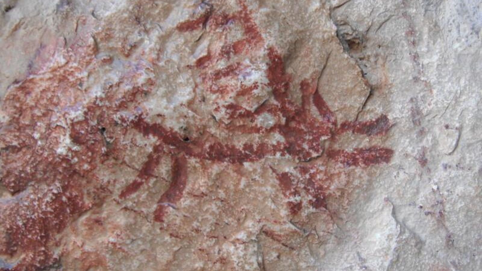 Una de las pinturas en el término municipal de Jaén.