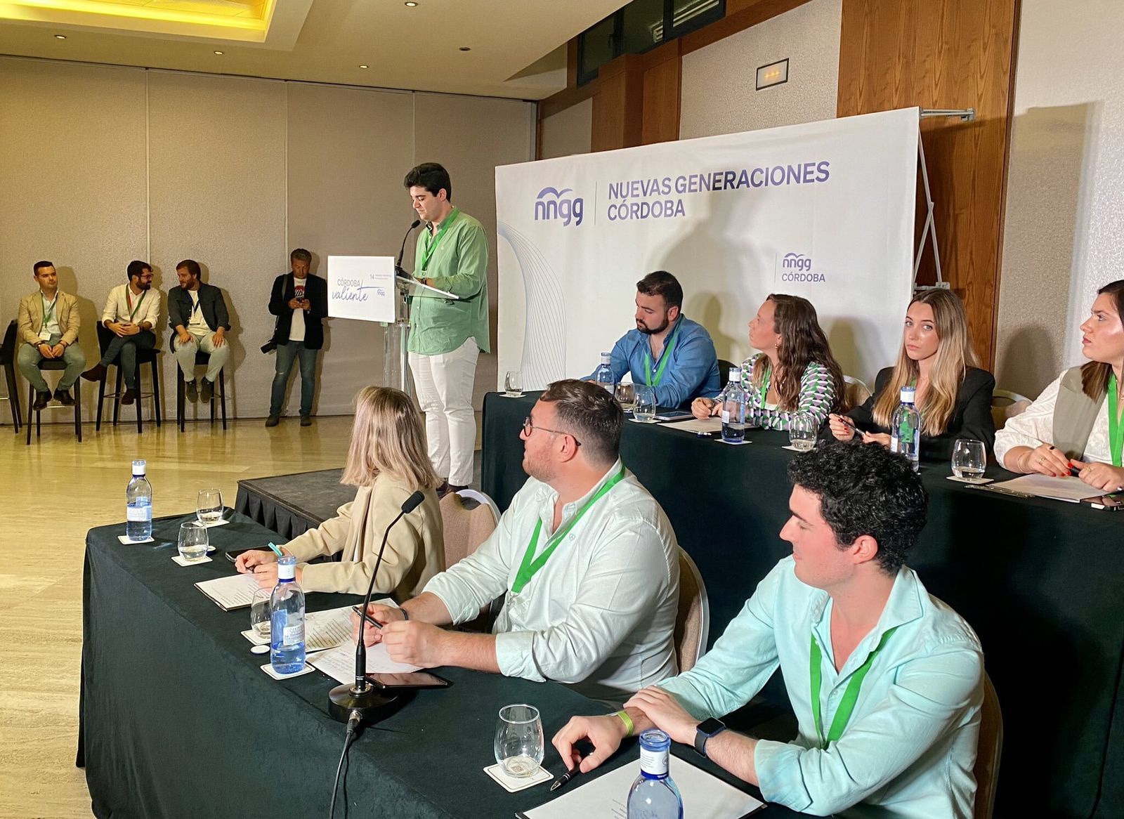 Ángel López Vílchez en el Congreso de Nuevas Generaciones del PP en Córdoba.