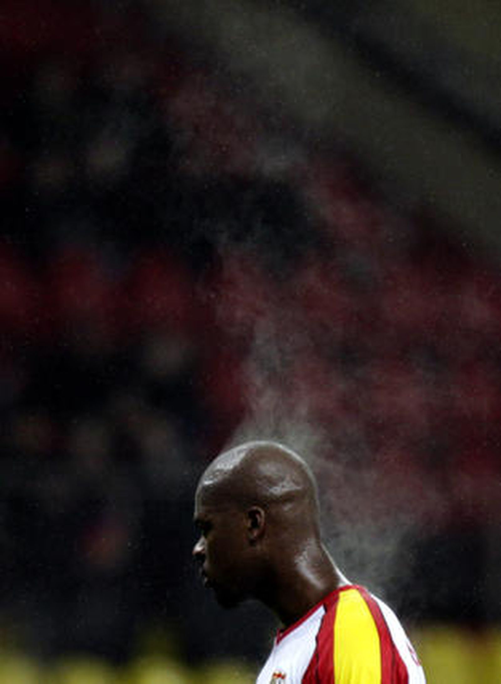 Curiosa imagen de Romaric.

Foto: Antonio Pizarro