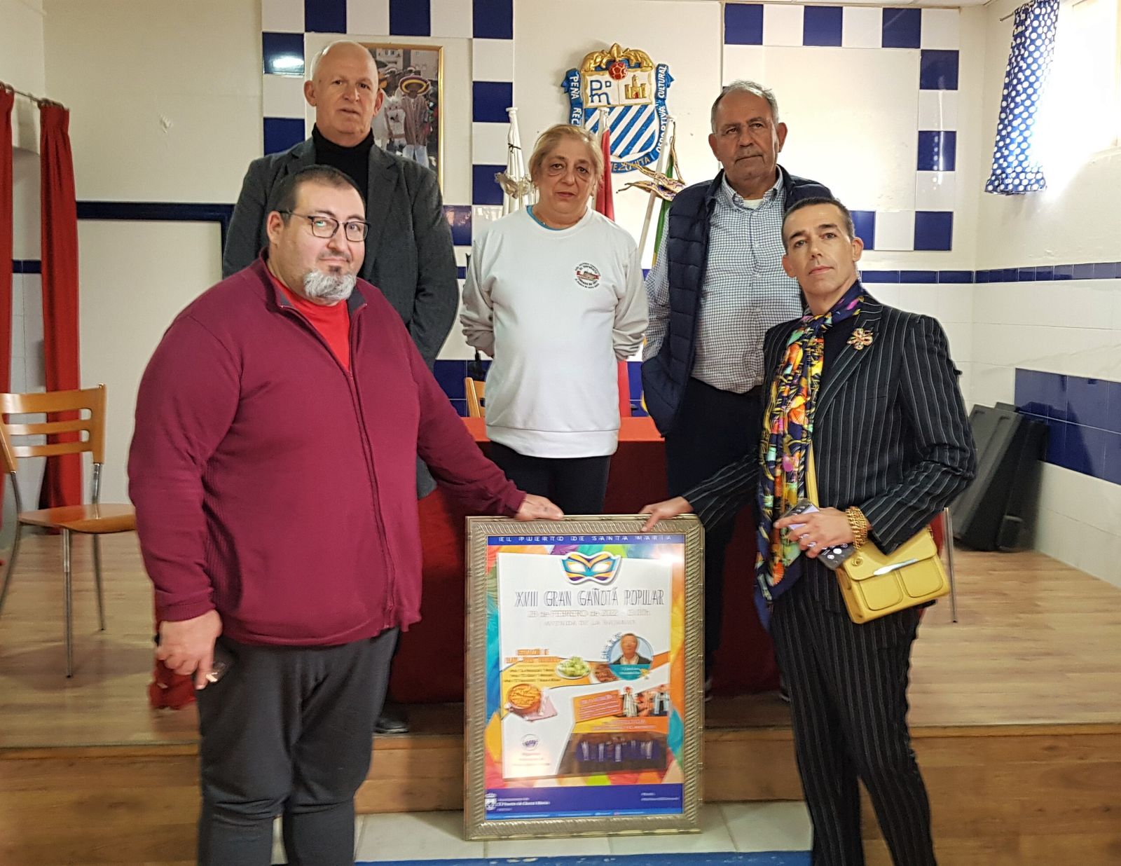 La presentación del cartel anunciador de la 'Gran Gañotá Popular'.