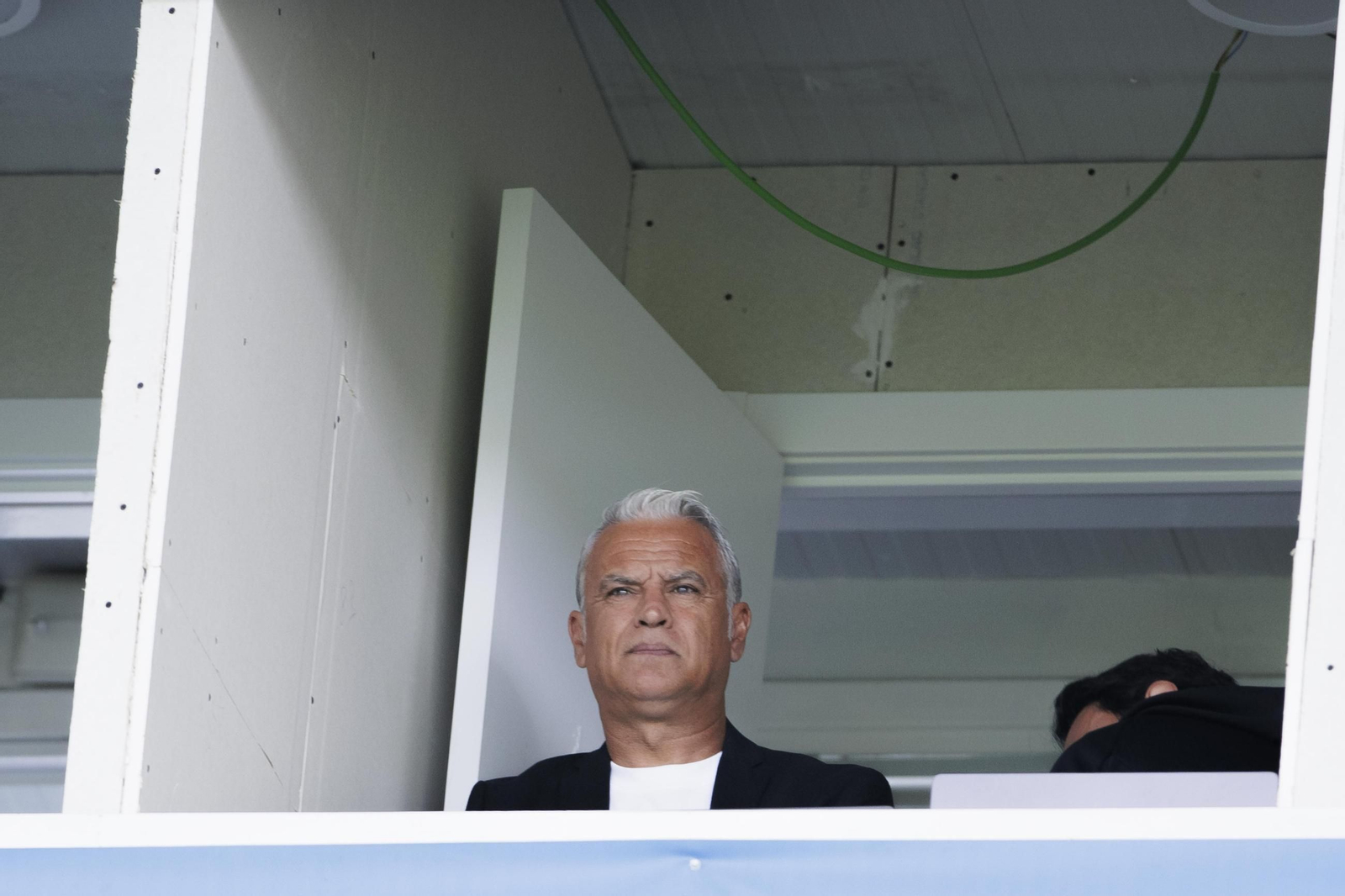 Pellicer contempló el partido en una cabina de Butarque.