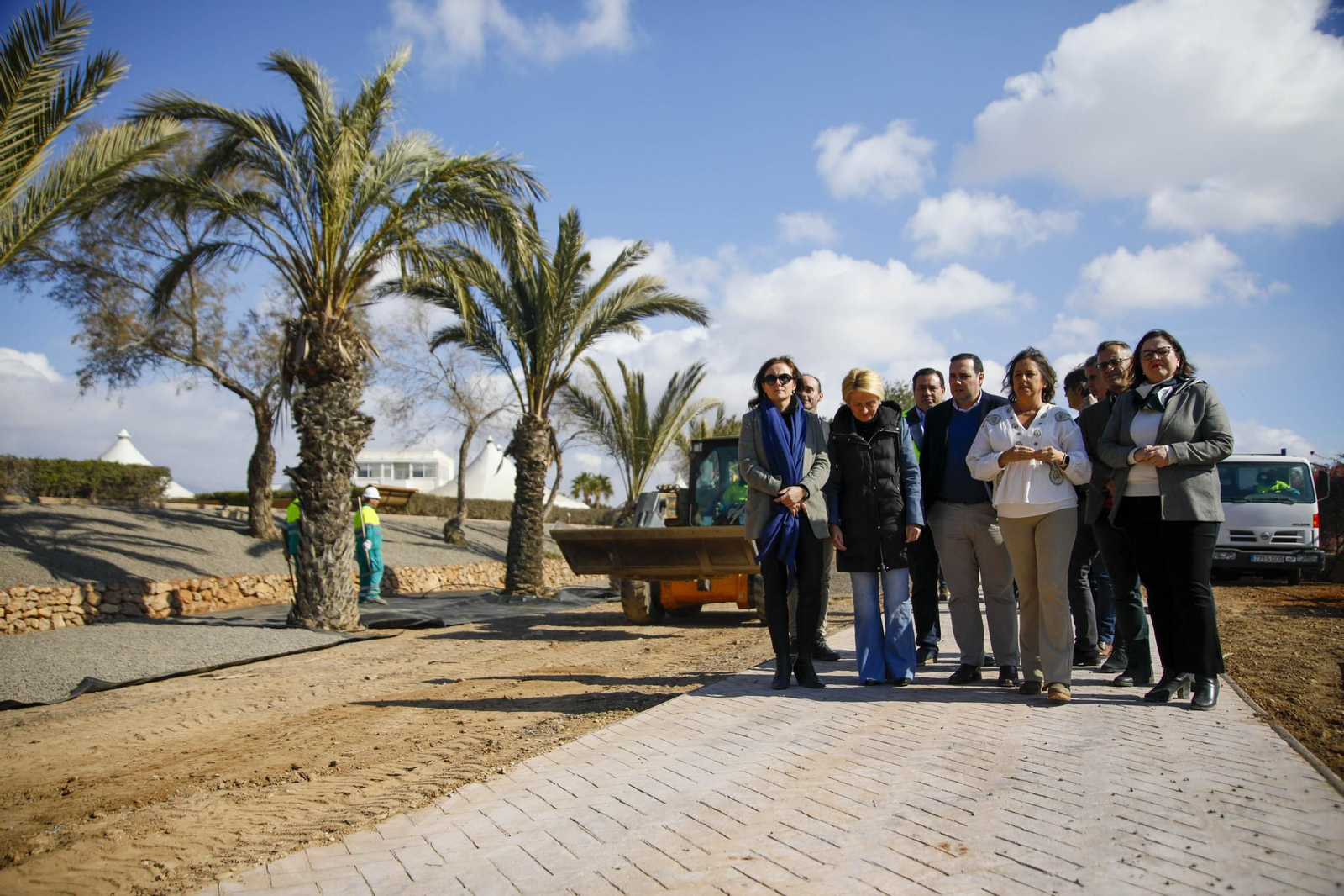 Imágenes de las obras en el parque del Boticario de Almería