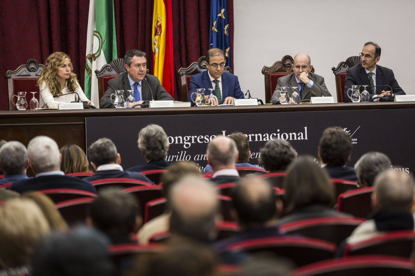 Inauguración por las autoridades y organizadores del Congreso en el Paraninfo de la Universidad de Sevilla.