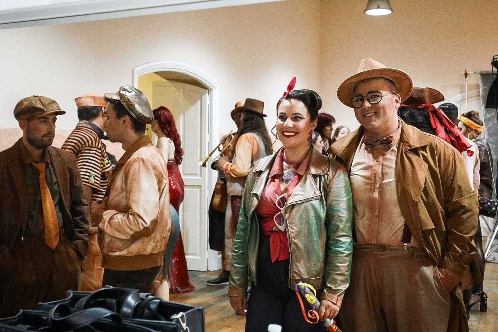 El ambiente en los camerinos del Falla