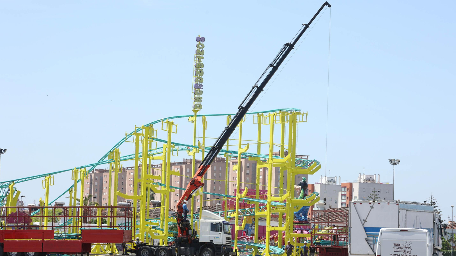 El montaje de la Feria de Jerez va a buen ritmo