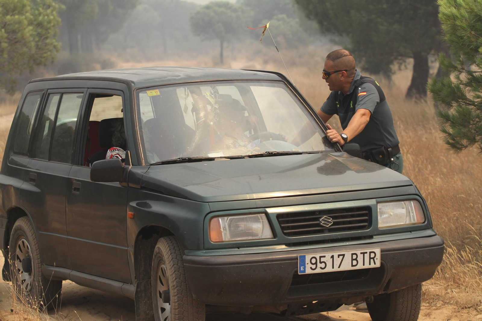 Las imágenes del incendio en Moguer y Mazagón
