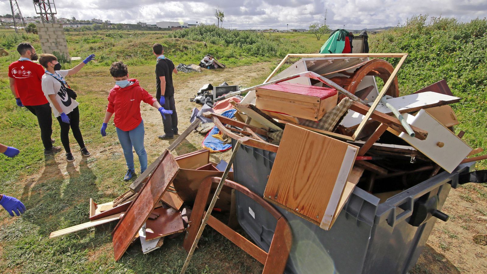 Gran recogida de Zero Waste Jerez con casi 40 voluntarios